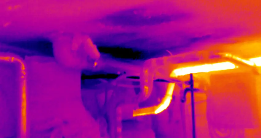 Termografia per individuazione perdite d'acqua sotto pavimento senza demolizione